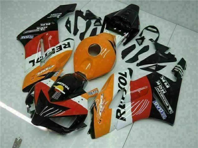 Naranja Negro Repsol Carrocería Motocicletas Honda CBR 1000 RR 2004-2005 Naranja Negro Repsol Carrocería Motocicletas Honda CBR 1000 RR 2004-2005