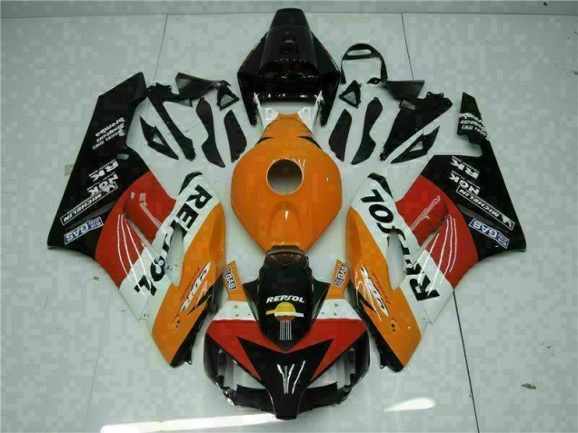 Naranja Negro Repsol Carrocería Motocicletas Honda CBR 1000 RR 2004-2005 Naranja Negro Repsol Carrocería Motocicletas Honda CBR 1000 RR 2004-2005