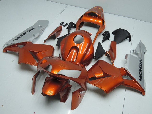 Naranja Plata Carenado Moto Honda CBR 600 RR 2003-2004