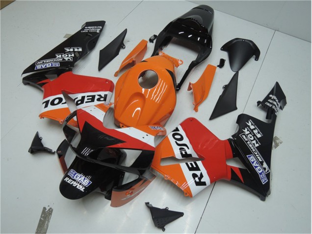 Naranja Rojo Negro Repsol Carenado Moto Honda CBR 600 RR 2003-2004 Naranja Rojo Negro Repsol Carenado Moto Honda CBR 600 RR 2003-2004