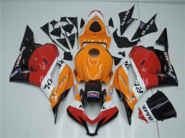 Naranja Rojo Negro Repsol Carenado Moto Honda CBR 600 RR 2009-2012