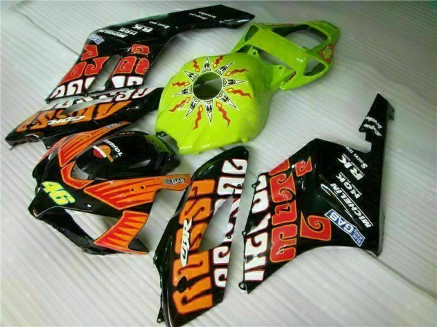 Naranja Verde Carenado Moto Honda CBR 1000 RR 2004-2005 Naranja Verde Carenado Moto Honda CBR 1000 RR 2004-2005