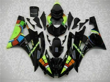 Negro ABS Moto Plástico Yamaha R6 2006-2007