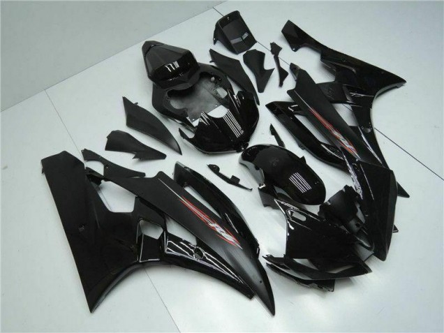 Negro ABS Moto Plásticos Yamaha R6 2006-2007 Negro ABS Moto Plásticos Yamaha R6 2006-2007