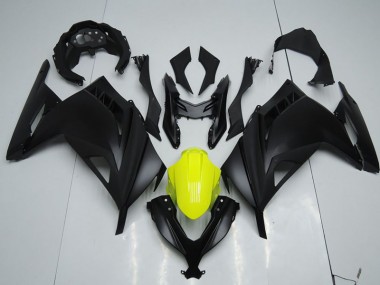 Negro Amarillo Carenado Moto Kawasaki ZX 300R 2013-2016