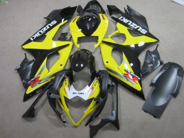 Negro Amarillo Carenado Moto Suzuki GSXR 1000 K5 2005-2006