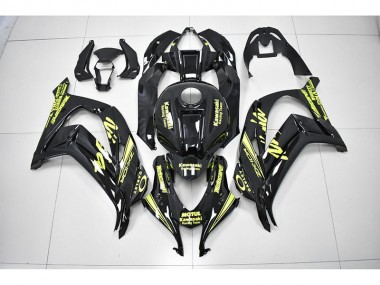 Negro Amarillo Equipo de Carreras Ninja Carenado Moto Kawasaki ZX10R 2016-2019