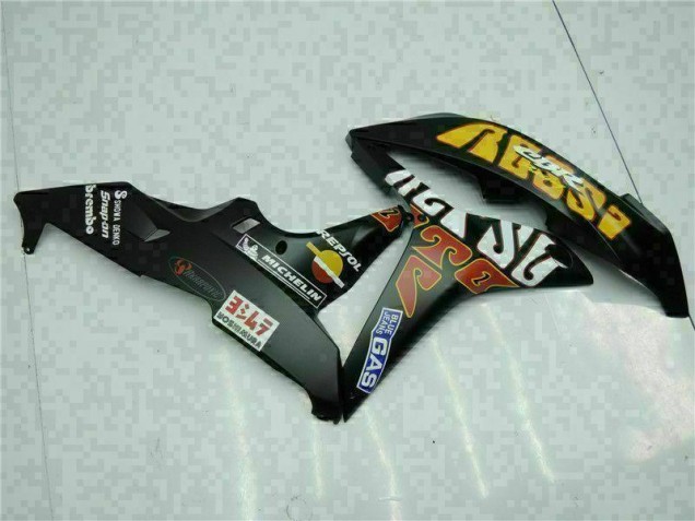 Negro Amarillo Repsol 46 Carenado Moto Honda CBR 600 RR 2007-2008 Negro Amarillo Repsol 46 Carenado Moto Honda CBR 600 RR 2007-2008