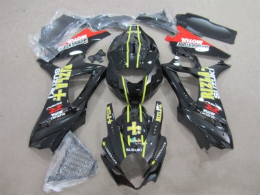 Negro Amarillo Rizla Carenado Moto Suzuki GSXR 1000 K7 2007-2008