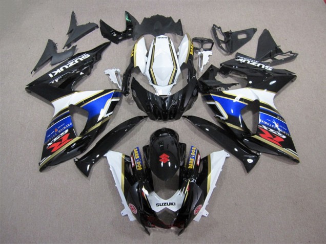 Negro Azul Blanco Oscuro Dog Carenado Moto Suzuki GSXR 1000 K9 2009-2016 Negro Azul Blanco Oscuro Dog Carenado Moto Suzuki GSXR 1000 K9 2009-2016