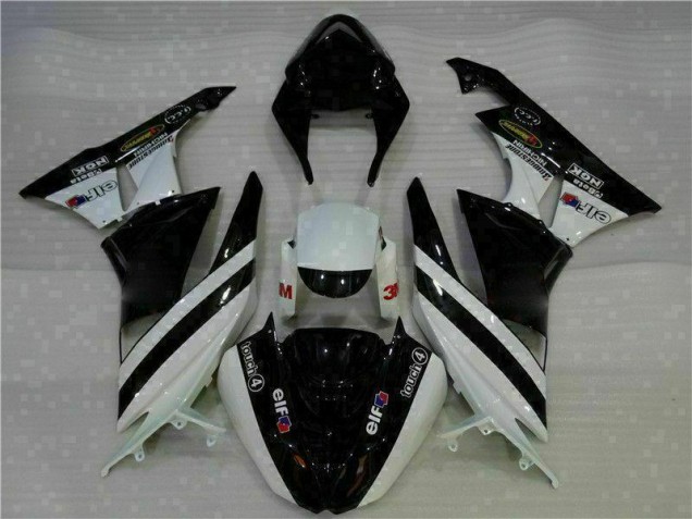 Negro Blanco 3M Touch4 Inyección Kit Carenado Moto Kawasaki ZX6R 2009-2012 Negro Blanco 3M Touch4 Inyección Kit Carenado Moto Kawasaki ZX6R 2009-2012