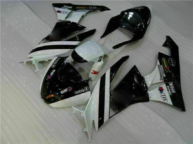 Negro Blanco 3M Touch4 Inyección Kit Carenado Moto Kawasaki ZX6R 2009-2012 Negro Blanco 3M Touch4 Inyección Kit Carenado Moto Kawasaki ZX6R 2009-2012