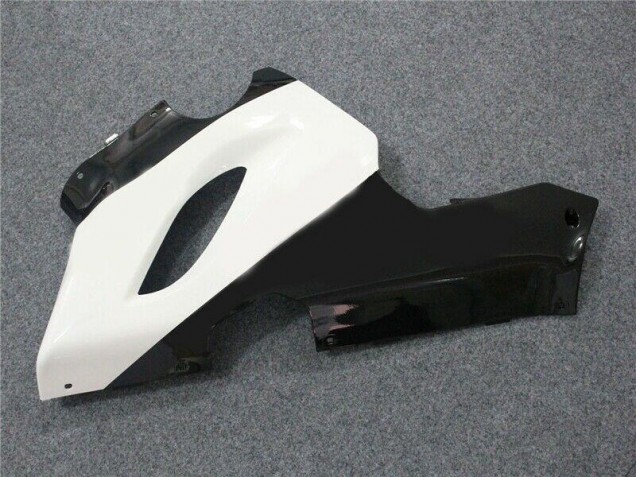 Negro Blanco ABS Moto Plástico Kawasaki ZX6R 2005-2006 Negro Blanco ABS Moto Plástico Kawasaki ZX6R 2005-2006
