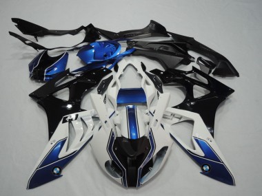 Negro Blanco Azul Carenado Moto BMW S1000RR 2009-2014