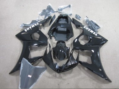 Negro Blanco Calcomanía Carenado Moto Yamaha R6 2003-2005