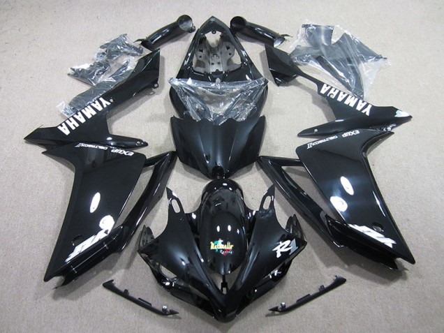 Negro Blanco Calcomanía Kit Carenado ABS Completo Yamaha R1 2007-2008 Negro Blanco Calcomanía Kit Carenado ABS Completo Yamaha R1 2007-2008
