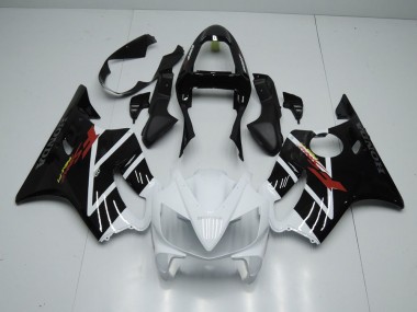 Negro Blanco Carenado Moto Honda CBR 600 F4i 2001-2003