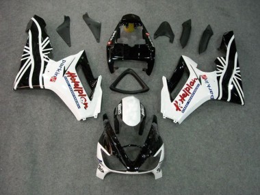 Negro Blanco Carenado Moto Triumph Daytona 675 Triple 2006-2008