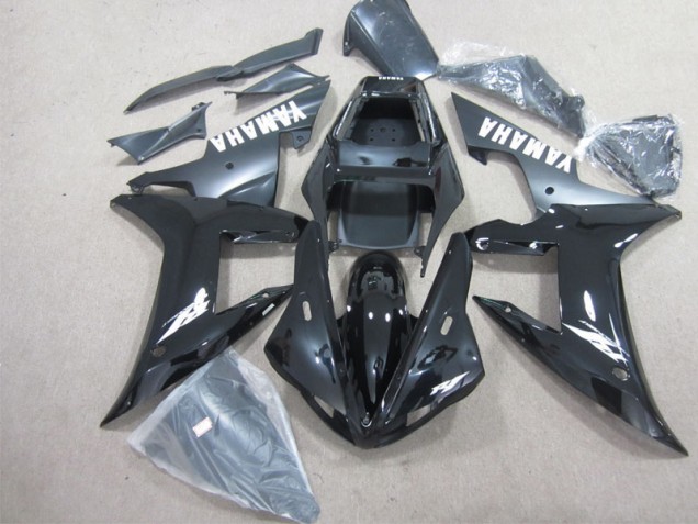 Negro Blanco Carenado Moto Yamaha R1 2002-2003 Negro Blanco Carenado Moto Yamaha R1 2002-2003