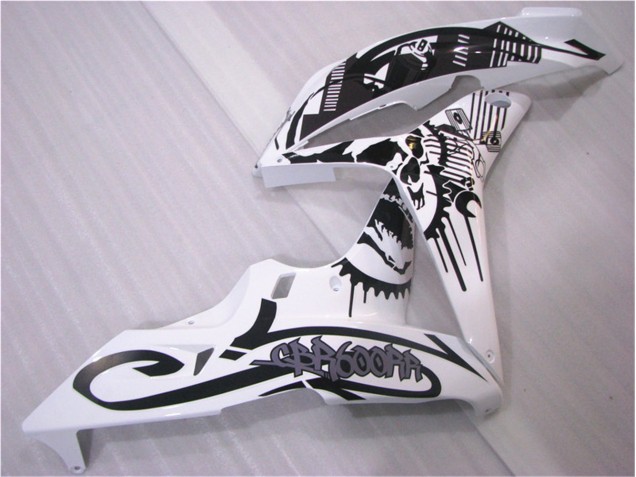Negro Blanco Carrocería Motocicletas Honda CBR 600 RR 2007-2008 Negro Blanco Carrocería Motocicletas Honda CBR 600 RR 2007-2008