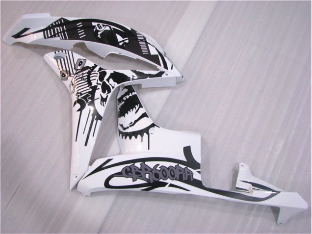 Negro Blanco Carrocería Motocicletas Honda CBR 600 RR 2007-2008 Negro Blanco Carrocería Motocicletas Honda CBR 600 RR 2007-2008