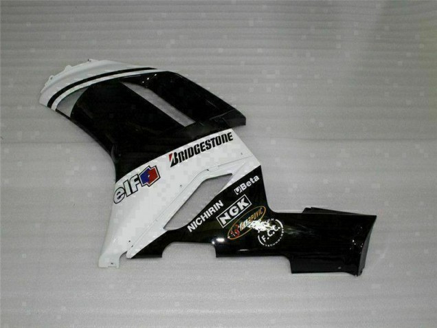Negro Blanco Carrocería Motocicletas Kawasaki ZX6R 2007-2008 Negro Blanco Carrocería Motocicletas Kawasaki ZX6R 2007-2008