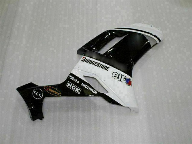 Negro Blanco Carrocería Motocicletas Kawasaki ZX6R 2007-2008 Negro Blanco Carrocería Motocicletas Kawasaki ZX6R 2007-2008