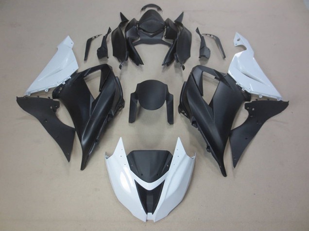 Negro Blanco Carrocería Motocicletas Kawasaki ZX6R 2013-2018 Negro Blanco Carrocería Motocicletas Kawasaki ZX6R 2013-2018