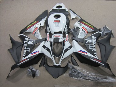 Negro Blanco HRC Carenado Moto Honda CBR 600 RR 2007-2008