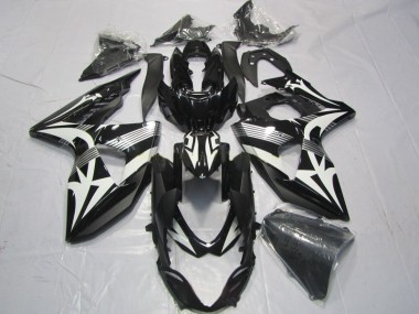 Negro Blanco Kit Carenado ABS Completo Suzuki GSXR 1000 K9 2009-2016