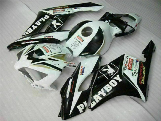 Negro Blanco Kit Carenado Moto Honda CBR 1000 RR 2004-2005 Negro Blanco Kit Carenado Moto Honda CBR 1000 RR 2004-2005