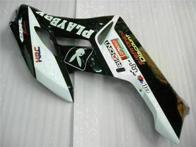Negro Blanco Kit Carenado Moto Honda CBR 1000 RR 2004-2005 Negro Blanco Kit Carenado Moto Honda CBR 1000 RR 2004-2005