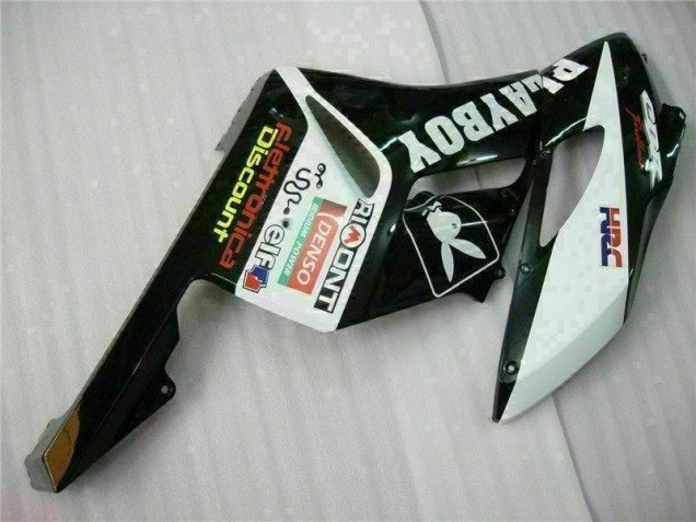 Negro Blanco Kit Carenado Moto Honda CBR 1000 RR 2004-2005 Negro Blanco Kit Carenado Moto Honda CBR 1000 RR 2004-2005