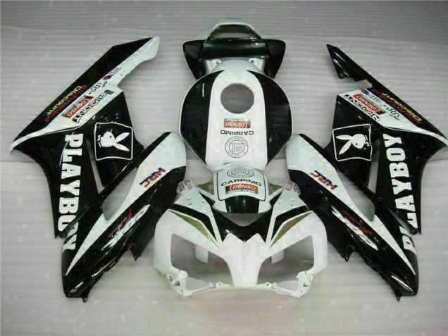 Negro Blanco Kit Carenado Moto Honda CBR 1000 RR 2004-2005 Negro Blanco Kit Carenado Moto Honda CBR 1000 RR 2004-2005