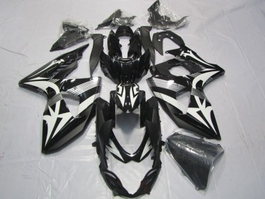 Negro Blanco Kits ABS Carenado Motocicleta Suzuki GSXR 1000 K9 2009-2016
