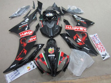 Negro Blanco Motul Carenado Moto Yamaha R6 2008-2016