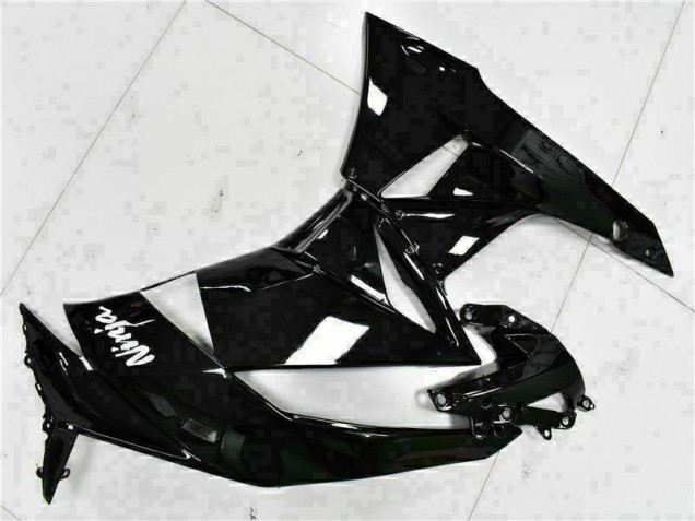 Negro Blanco Ninja Carenado Moto Kawasaki ZX6R 2009-2012 Negro Blanco Ninja Carenado Moto Kawasaki ZX6R 2009-2012
