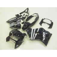 Negro Blanco Raya Carenado Moto Honda VFR 800 1998-2001