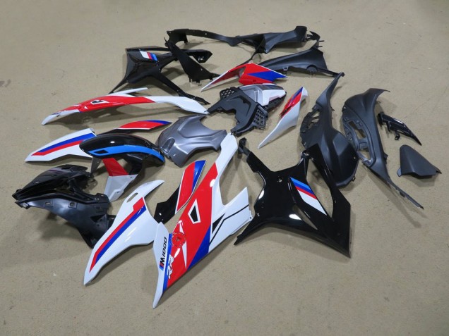 Negro Blanco Rojo Azul Kit Carenado ABS Completo BMW S1000RR 2019-2021 Negro Blanco Rojo Azul Kit Carenado ABS Completo BMW S1000RR 2019-2021
