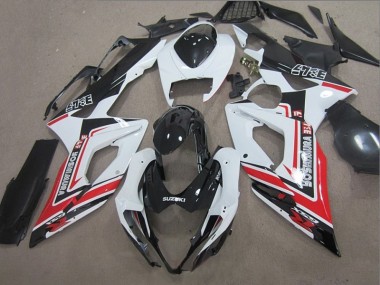 Negro Blanco Rojo Carenado Moto Suzuki GSXR 1000 K5 2005-2006