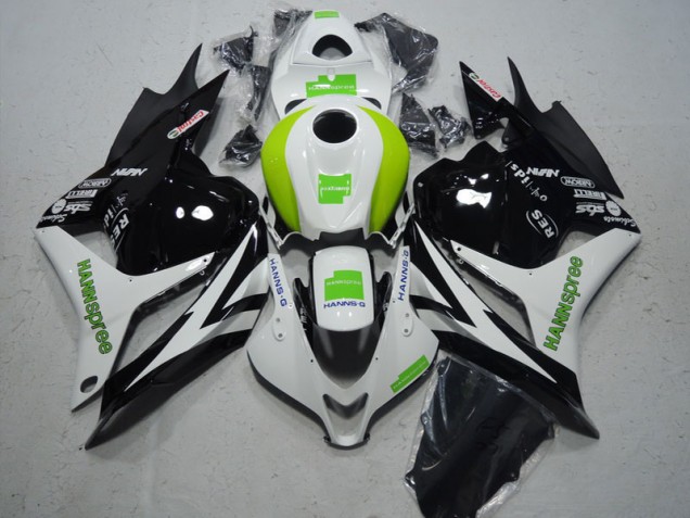 Negro Blanco Verde Hannspree ABS Kits Carenado Moto Honda CBR 600 RR 2009-2012 Negro Blanco Verde Hannspree ABS Kits Carenado Moto Honda CBR 600 RR 2009-2012