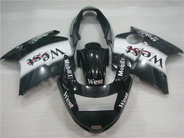 Negro Blanco West Carenado Moto Honda CBR 1100 XX 1996-2007