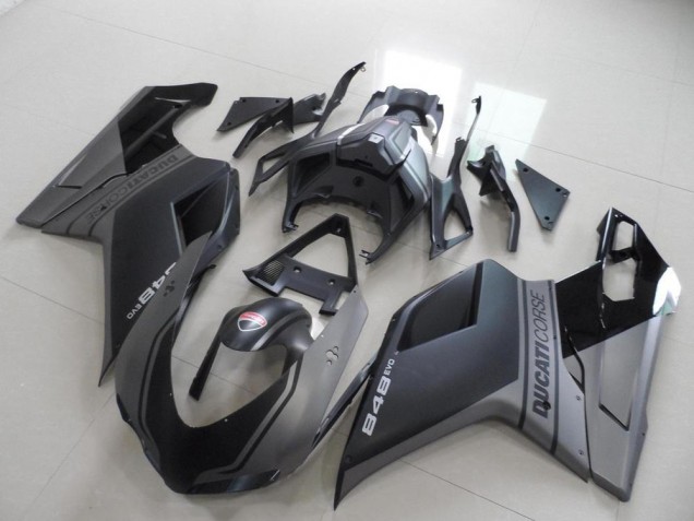 Negro Carenado Moto Ducati 848 1098 1198 2007-2014 Negro Carenado Moto Ducati 848 1098 1198 2007-2014