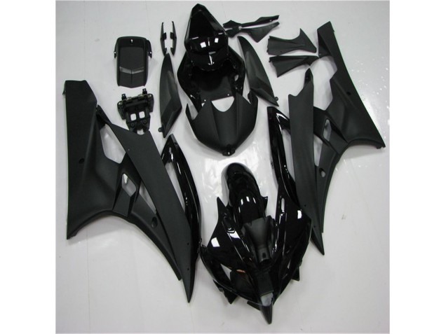 Negro Carenado & Plástico Moto Yamaha R6 2006-2007 Negro Carenado & Plástico Moto Yamaha R6 2006-2007