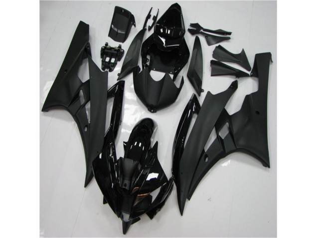 Negro Carenado & Plástico Moto Yamaha R6 2006-2007 Negro Carenado & Plástico Moto Yamaha R6 2006-2007