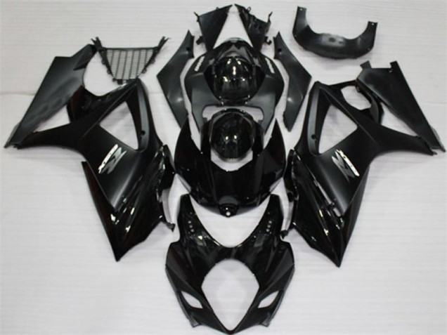 Negro Carrocería Motocicletas Suzuki GSXR 1000 K7 2007-2008 Negro Carrocería Motocicletas Suzuki GSXR 1000 K7 2007-2008
