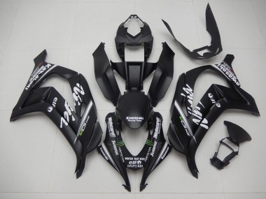Negro Equipo de Carreras Ninja Carenado Moto Kawasaki ZX10R 2016-2019