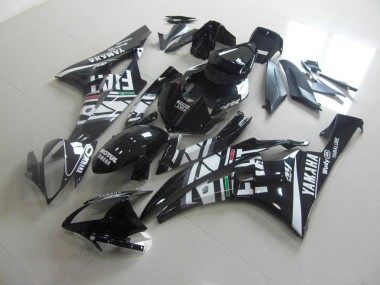 Negro Fiat Carenado Moto Yamaha R6 2006-2007