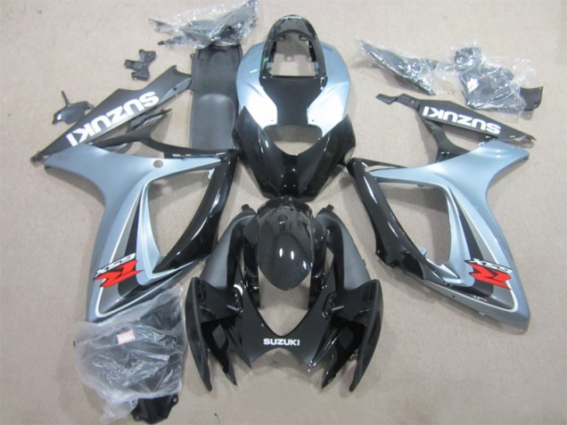 Negro Gris Carenado Moto Suzuki GSXR 600 K6 2006-2007 Negro Gris Carenado Moto Suzuki GSXR 600 K6 2006-2007