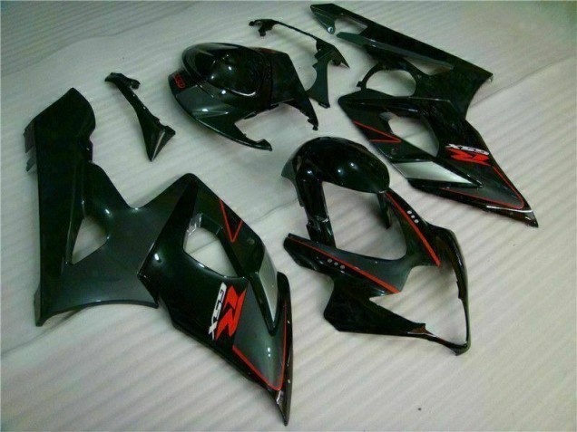Negro Kit ABS Carenado Motocicleta Suzuki GSXR 1000 K5 2005-2006